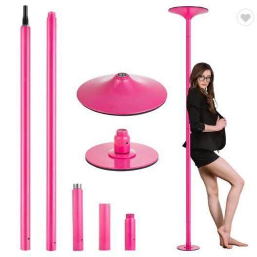 粉色喷塑钢管舞钢管家用便携式旋转固定室内外喷漆跳舞杆