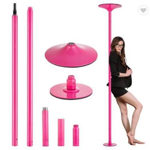 粉色喷塑钢管舞钢管家用便携式旋转固定室内外喷漆跳舞杆