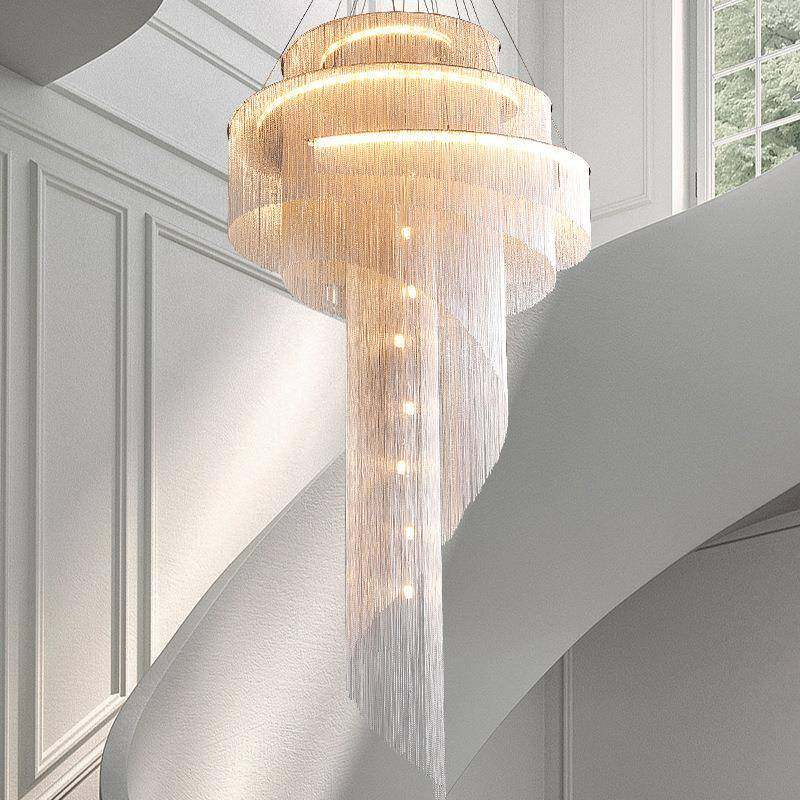 凯乔后现代法式轻奢复式楼大吊灯挑空客厅流苏别墅旋转楼梯长吊灯,农用物资,其他肥料,淘宝优惠券,粉丝福利购,淘宝优惠卷