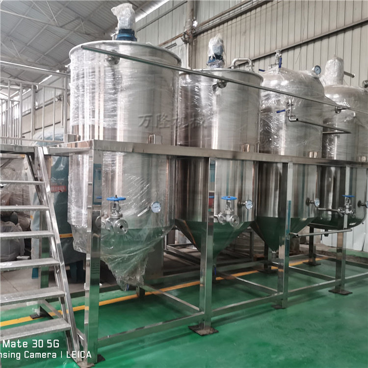 全自动毛油炼油机茶籽油牡丹籽油大豆油提炼机多功能不锈钢精炼罐