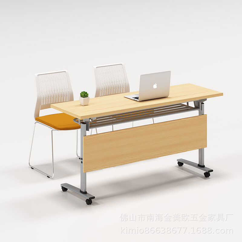 折叠会议办公培训翻板折叠式桌椅长条课桌长条形机构电脑批发桌子