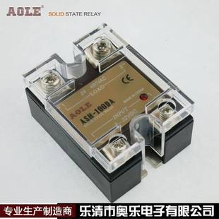 交流单相固态继电器ASH 100DA奥乐小型24V直流控交流380V480V