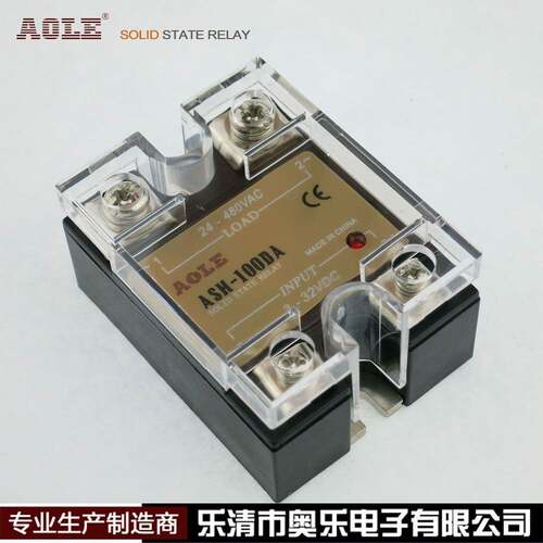 交流单相固态继电器ASH-100DA奥乐小型24V直流控交流380V480V