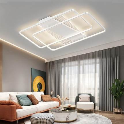 客厅灯2023年新款简约现代大气吸顶灯北欧led主灯具套餐全屋组合