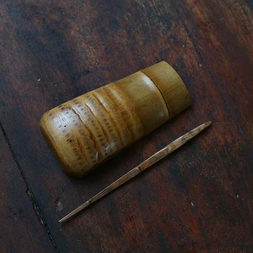 炭化竹根茶则二件套纯手工日式天然竹制无漆茶则茶铲茶荷茶具配件