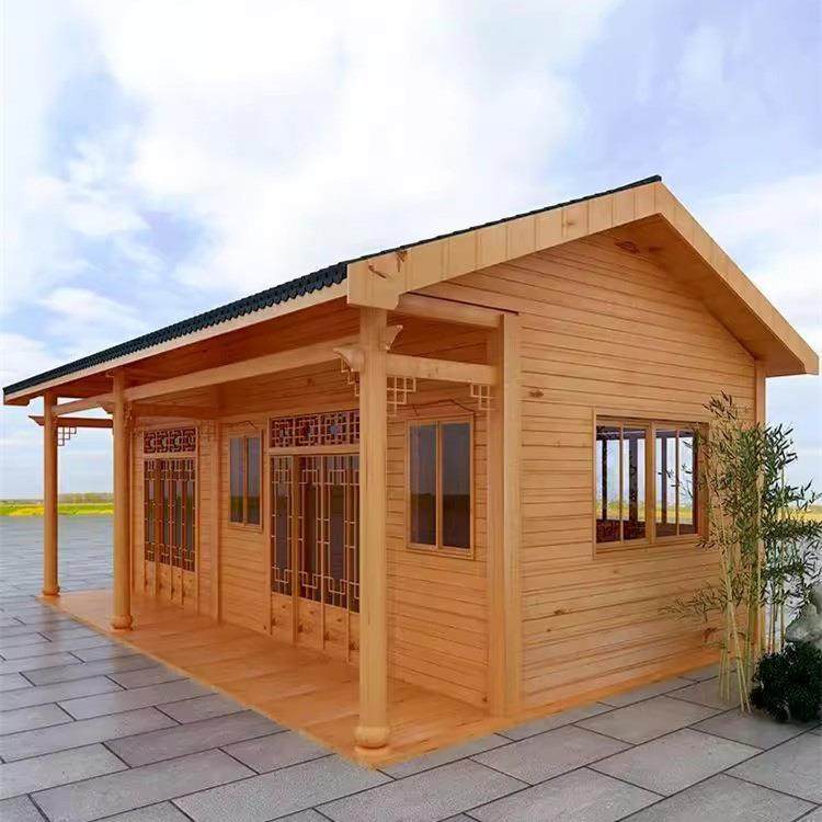 防腐木木屋别墅凉亭民宿户外庭院组装茶室仿古可住人移动小木房子