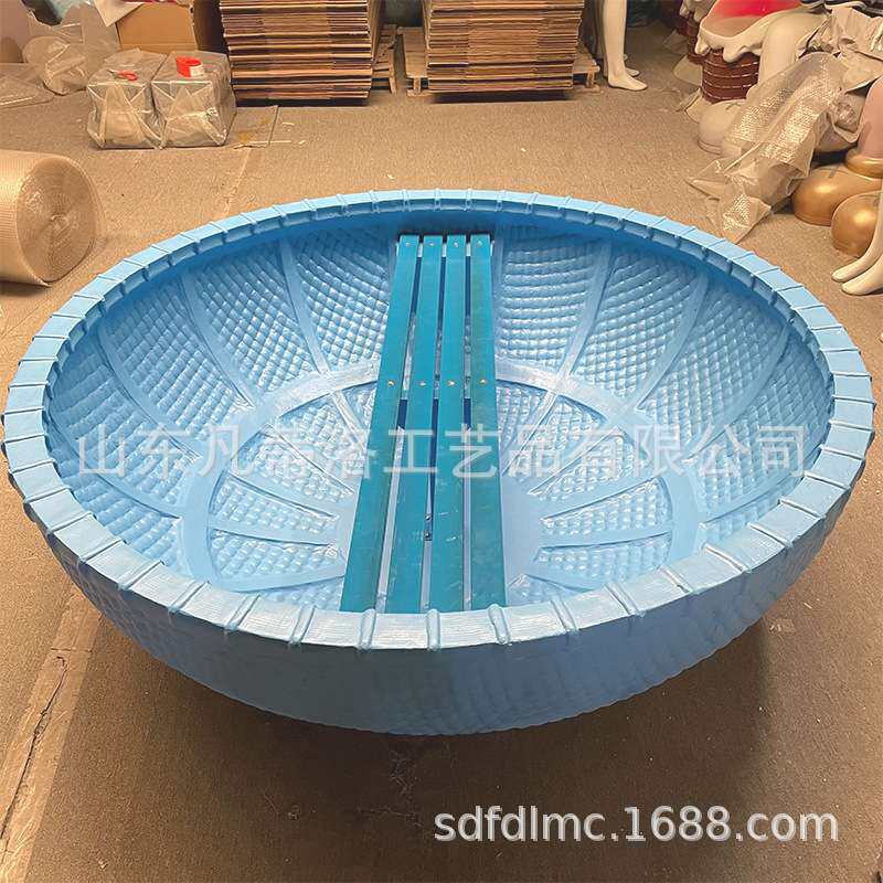 水上摇摆船景区观光网红水上游乐设备厂家玻璃钢水上不倒翁船
