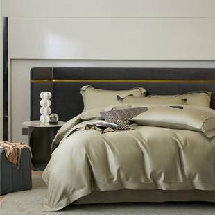 意式 顶豪140支纯棉长绒棉四件套金太阳T800高定寝具床品家纺臻系