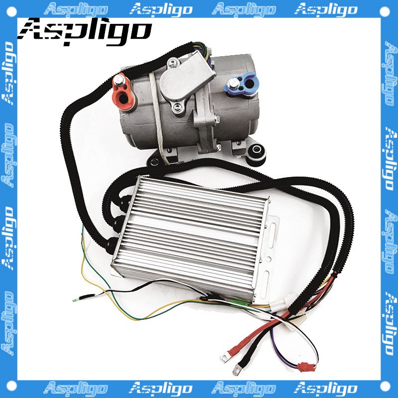 厂家供应汽车空调压缩机电动直流涡旋12v24v48v 控制器并联汽车用