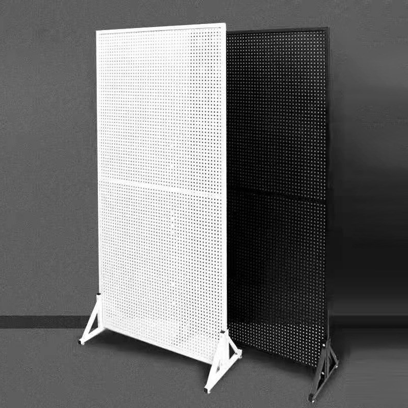 洞洞板货架超市通用展示架立式落地手机配件饰品陈列五金工具挂板