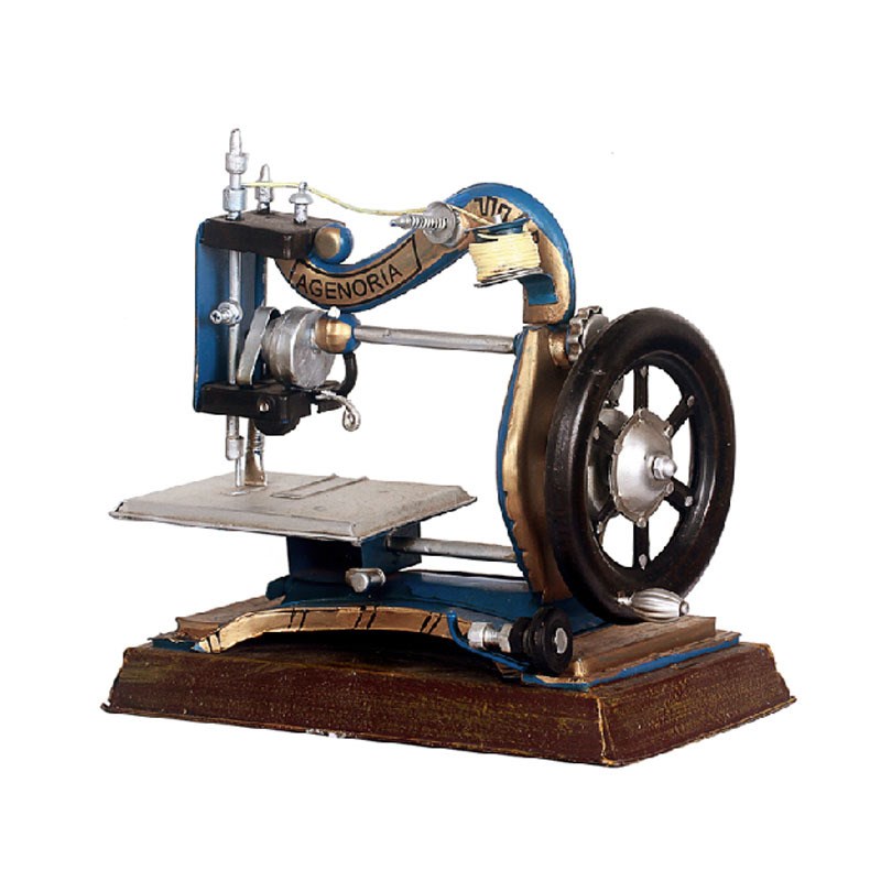 复古怀旧缝纫机模型橱窗陈列道具铁艺缝纫机摆 家居软装饰品