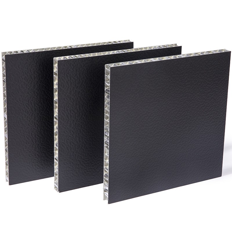 车用铝蜂窝板皮卡尾三折盖铝板黑色压花纹蜂窝铝板直供