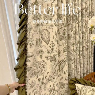 绮梦花园加厚雪尼尔窗帘法式复古轻美式客厅卧室高级感许村布料厂