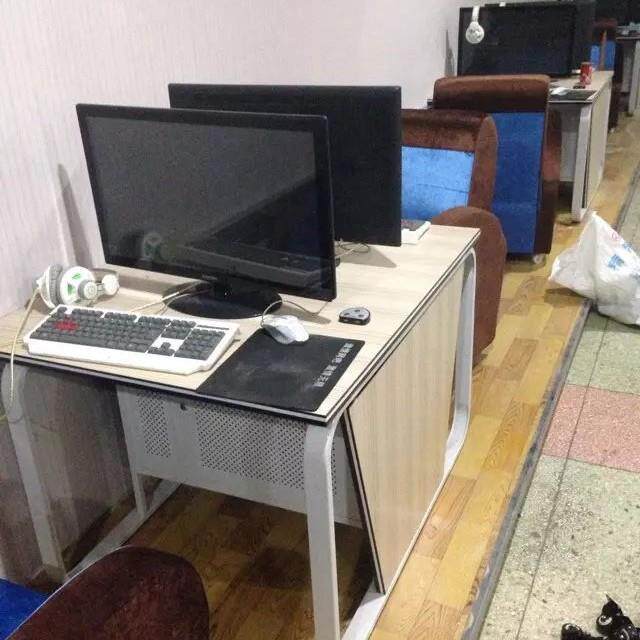 网吧桌椅新款电竞网咖浏览室桌椅沙发双人沙发抽屉式网吧桌椅