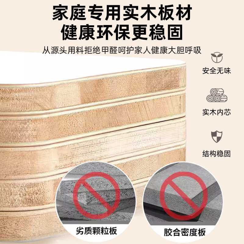 实木电视柜客厅家用2025收纳储物柜一体小户型岩板电视柜茶几组合