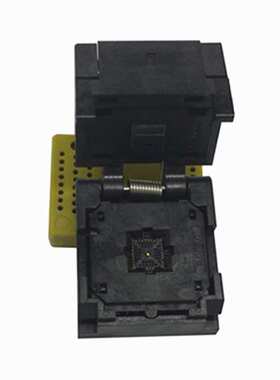 HMILU厂家QFN32-0.5翻盖弹片老化座5*5射频卡ic编程座QFN32烧录座