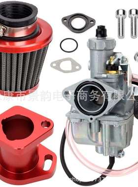 卡丁车212cc GX200 6.5hp CT200U KT196进气管空滤VM22化油器套件