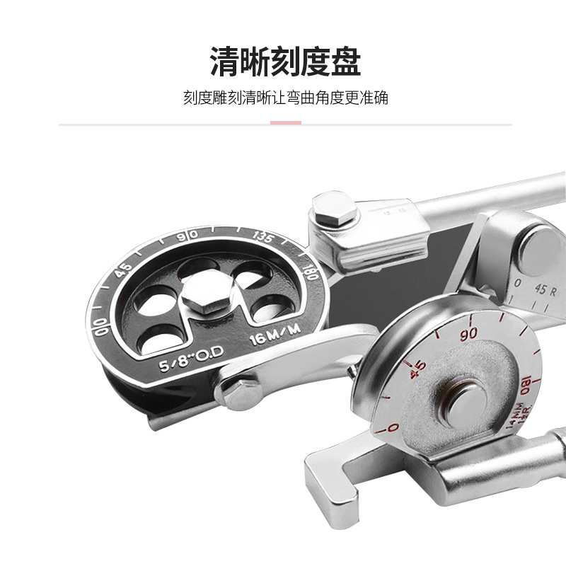 铁管线管通用弯管机小型手动铜管弯管器不锈钢管铝管薄铁管折弯器
