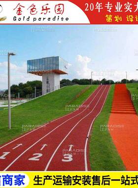 STPD-2219学校运动操场塑胶跑道全透气型跑道塑胶跑道施工图