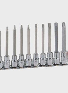 Genius天赋 3/8″10mm系列10件套内星形旋具套筒组BS-310TL