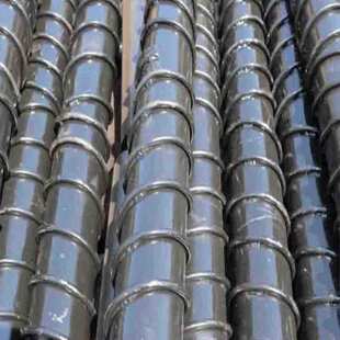 产地货源厂家大量供应铁螺旋辊子 回程清扫铁辊 橡胶螺旋托辊