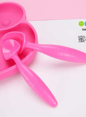 【一盒2支】GalaxyBaby歪把勺弯弯勺宝宝吃饭勺子套装弯头训练勺