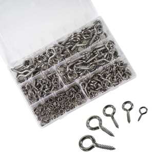 280pcs 304不锈钢羊眼圈自攻螺丝2#-12#组合套装