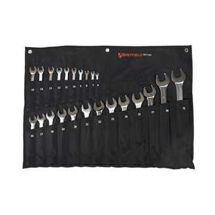 钢盾工具 23件套公制凹筋两用扳手 梅开扳手套装6-32mm S017304