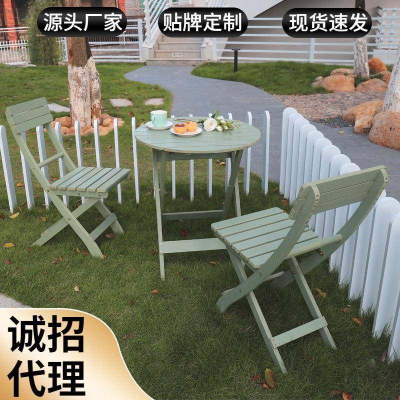 工厂直发可折叠桌子简易便携式户外小圆桌吃饭餐桌椅阳台家用摆摊
