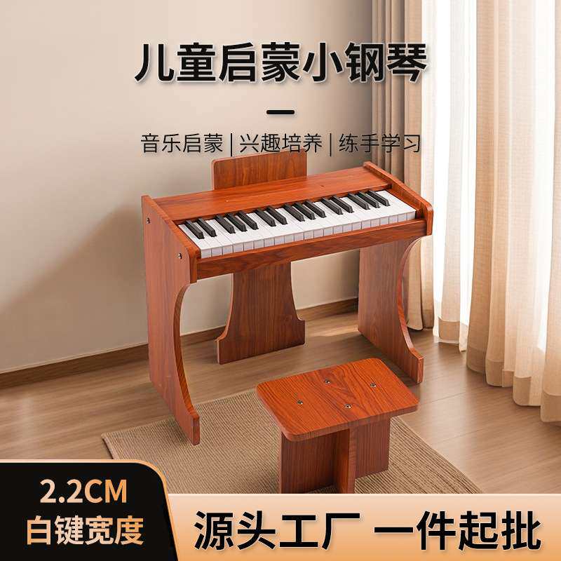 钢琴儿童入门立式木质小钢琴充电款初学者启蒙乐器37键儿童电子琴