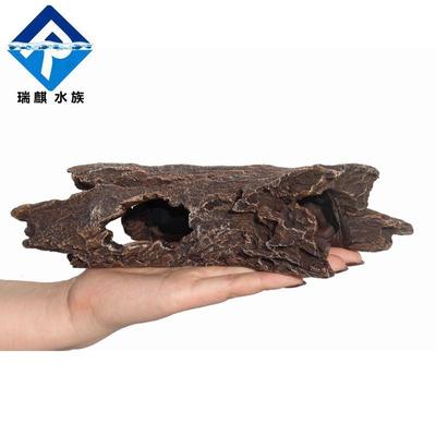 瑞麒水族仿真枯木树洞树皮树干爬宠蛇蜥蜴洞穴水族箱造景窝躲避屋