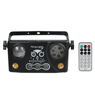 舞台塑壳36W梦幻派对五合一带遥控RGBDMX 512信号通道信号控制