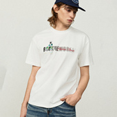 Rain美式 潮牌风格 印花高街时尚 Deep 宽松休闲百搭短袖 T恤