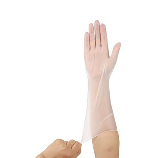 PVC加长手套多用途12inch寸一次性手套pvc橡胶塑料洗碗手套加厚