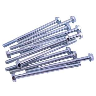 M6*95六角法兰长螺栓发电机组零件 车辆机械螺丝 送螺母100个装