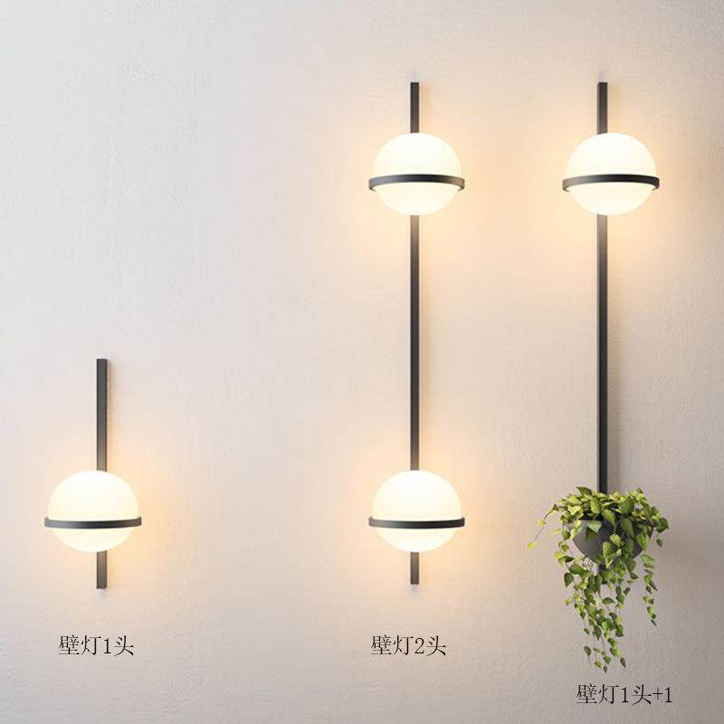 北欧简约现代客厅走廊卧室餐厅绿植壁灯吊灯台灯组合灯具