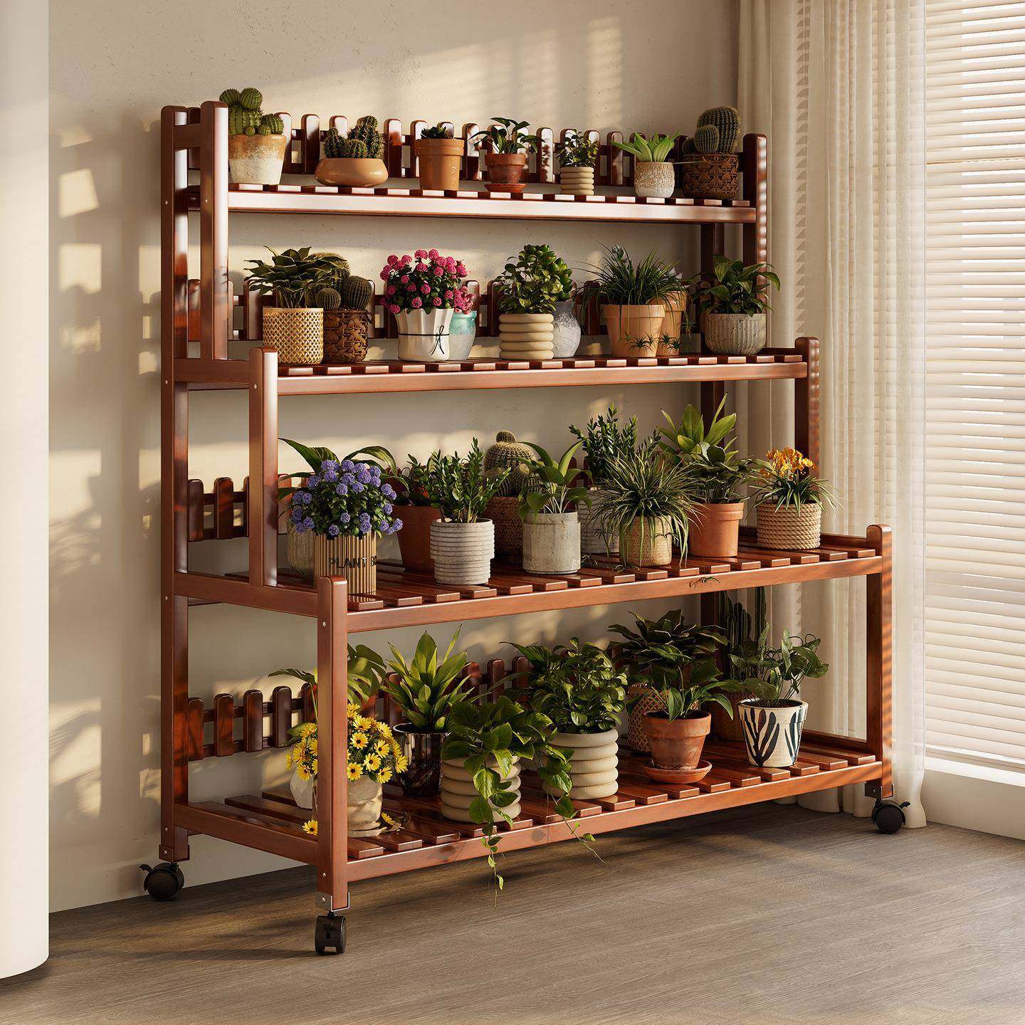 花架置物架阳台客厅落地式新款阶梯型可移动多层多肉绿萝花盆架子,节庆用品/礼品,新娘配件,淘宝优惠券,粉丝福利购,淘宝优惠卷