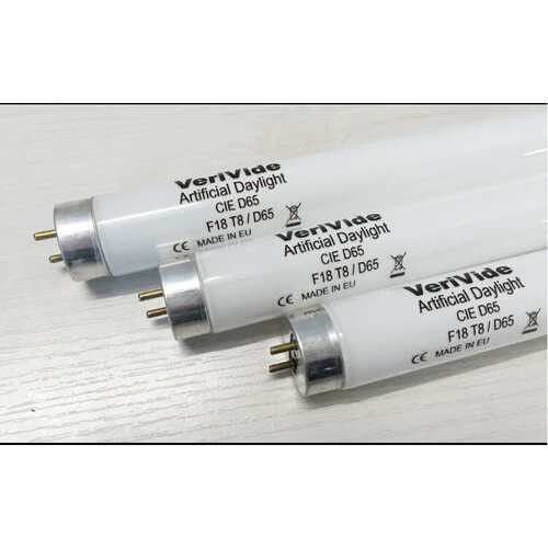 原装VeriVide Artificial Daylight CIE D65 F18T8/D65 对色灯管