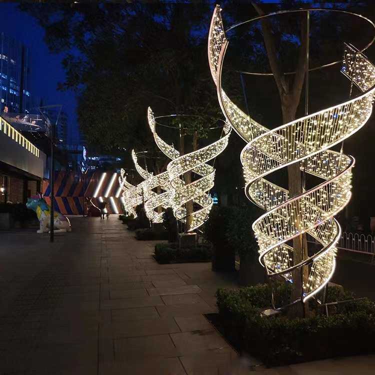 led抱树造型灯户外街道树木亮化公园广场艺术彩灯节日环形装饰灯