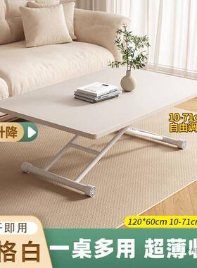 可升降多功能可移动桌子餐家用学习桌折RQF桌小型叠桌用收两纳小
