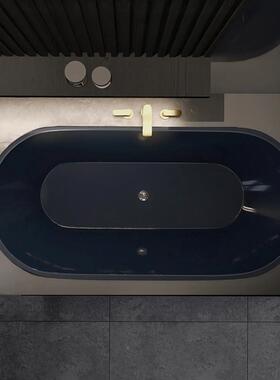 嵌入式日式泡澡小户型温雅黑家45442用酒8店网红保亚克力浴1.2缸-