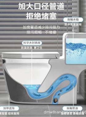 家用虹式一体静音防臭防溅超吸式水坐便卫节生20541间漩坐厕
