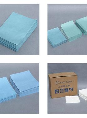 蓝色系盒装列汽CRI车喷涂擦用拭纸盒装无尘贴膜吸油油纸除布