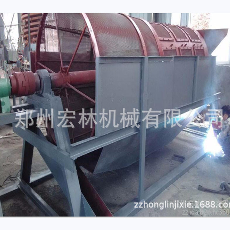 矿用无轴滚筒筛泥石细砂分离