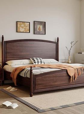 胡桃木实中木床全实木双人床1.5米人床新式IAF老米床1.8中古新品