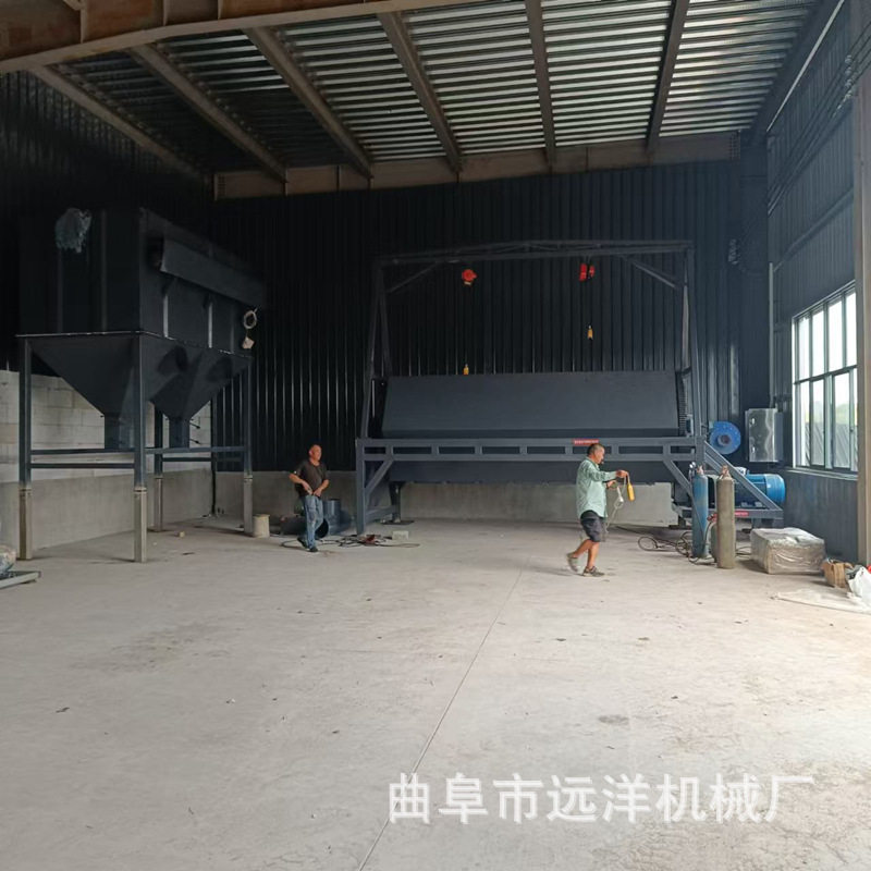 电厂垃圾铁六角滚筒干磨除锈机