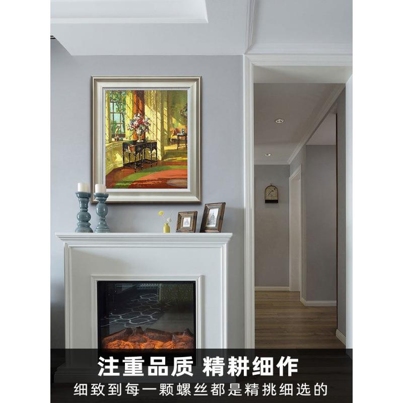 书阳光满静建筑油画欧DY583381物式美式餐厅走廊房挂画装屋饰画玄