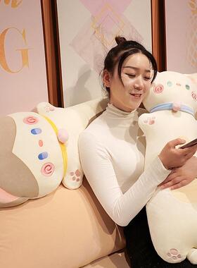 猫咪可爱靠垫F97M7MT9大上号床头靠抱枕床陪你觉男生夹枕腿长条枕