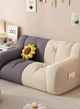 懒人沙发卧椅室小单人可躺可睡户型双FKP人豆袋发出沙租屋阳台榻