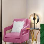 性简约00011创意半圆设玻璃现代计个样板房卧室床头调光台灯可调